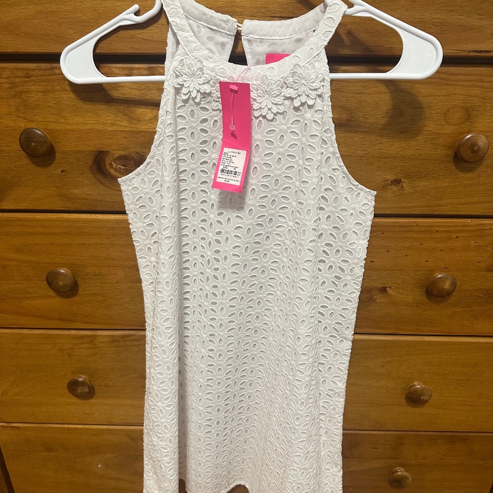 Lilly Pulitzer white eyelet dress size 14